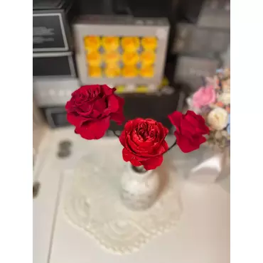 Бутоны садовой розы "White" с перламутром